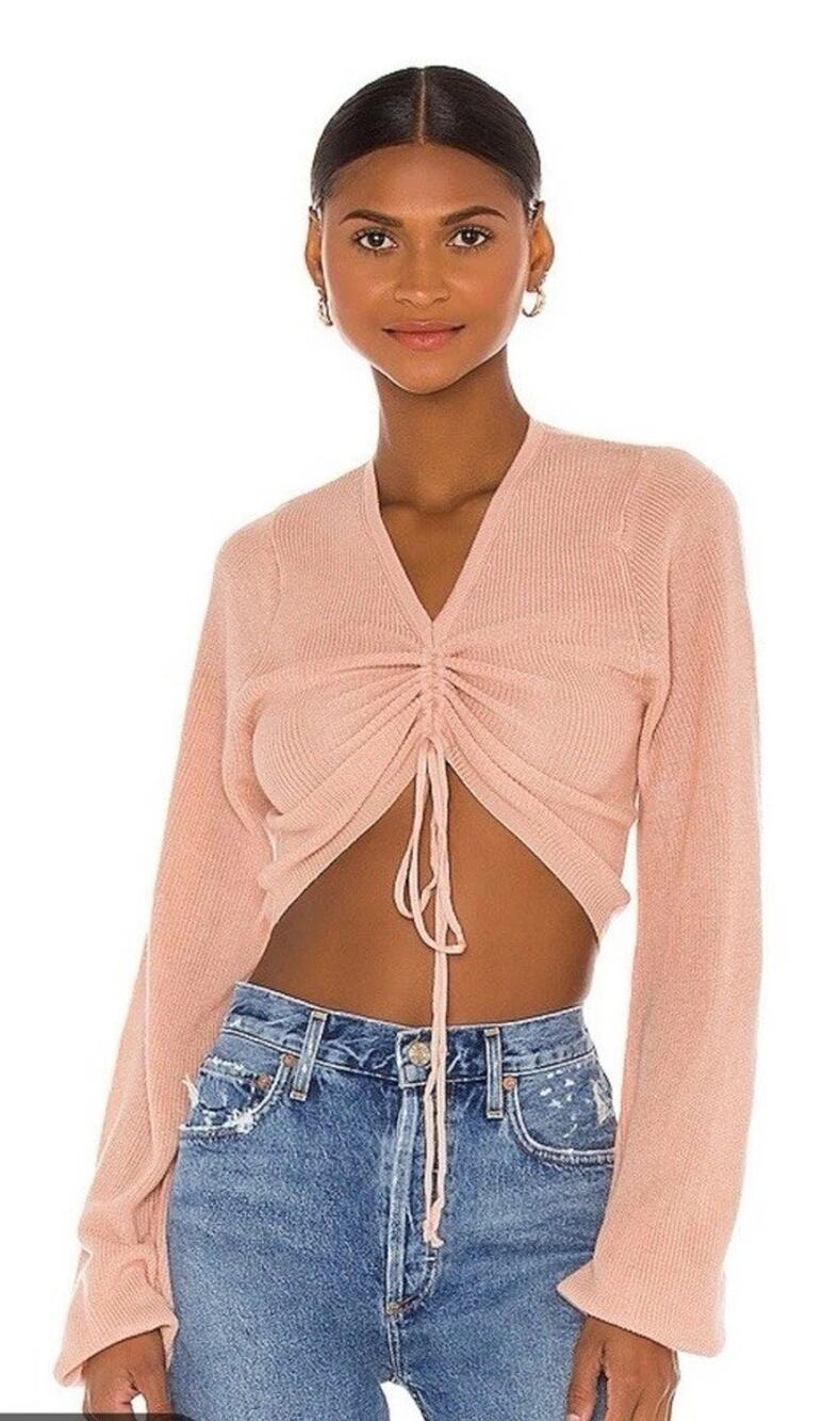 Beach Riot Kenzi Sweater Medium M Rose Cloud Pink Knit Pullover Cozy Designer⁠